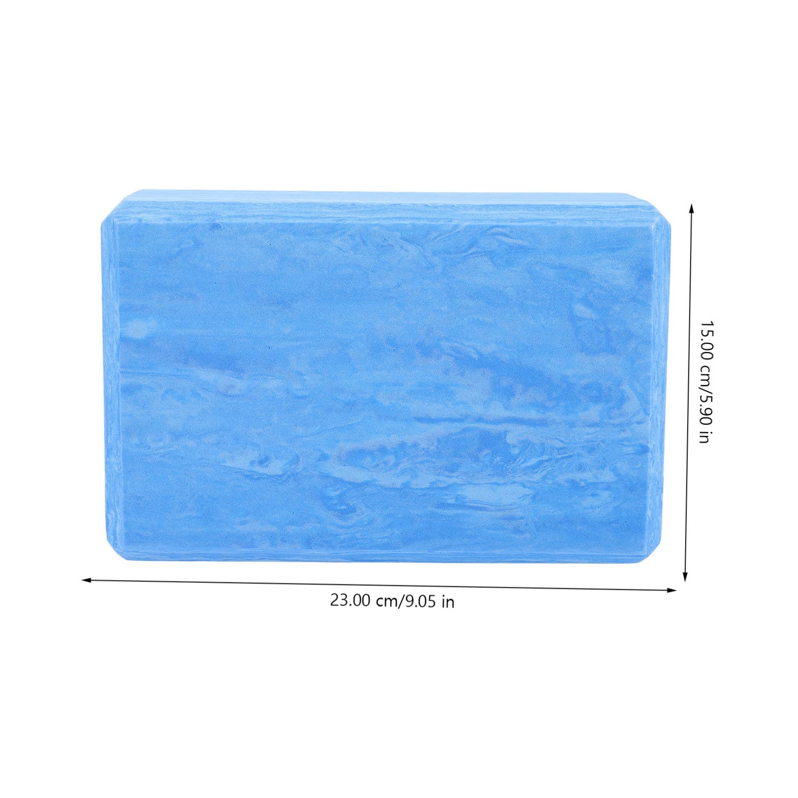 Blocco Yoga Eva ad Alta Densità per Allenamento, Set 1 | Superficie Piatta, Supporto per Rilassare Corpo, Accessorio da Esercizio in Blu