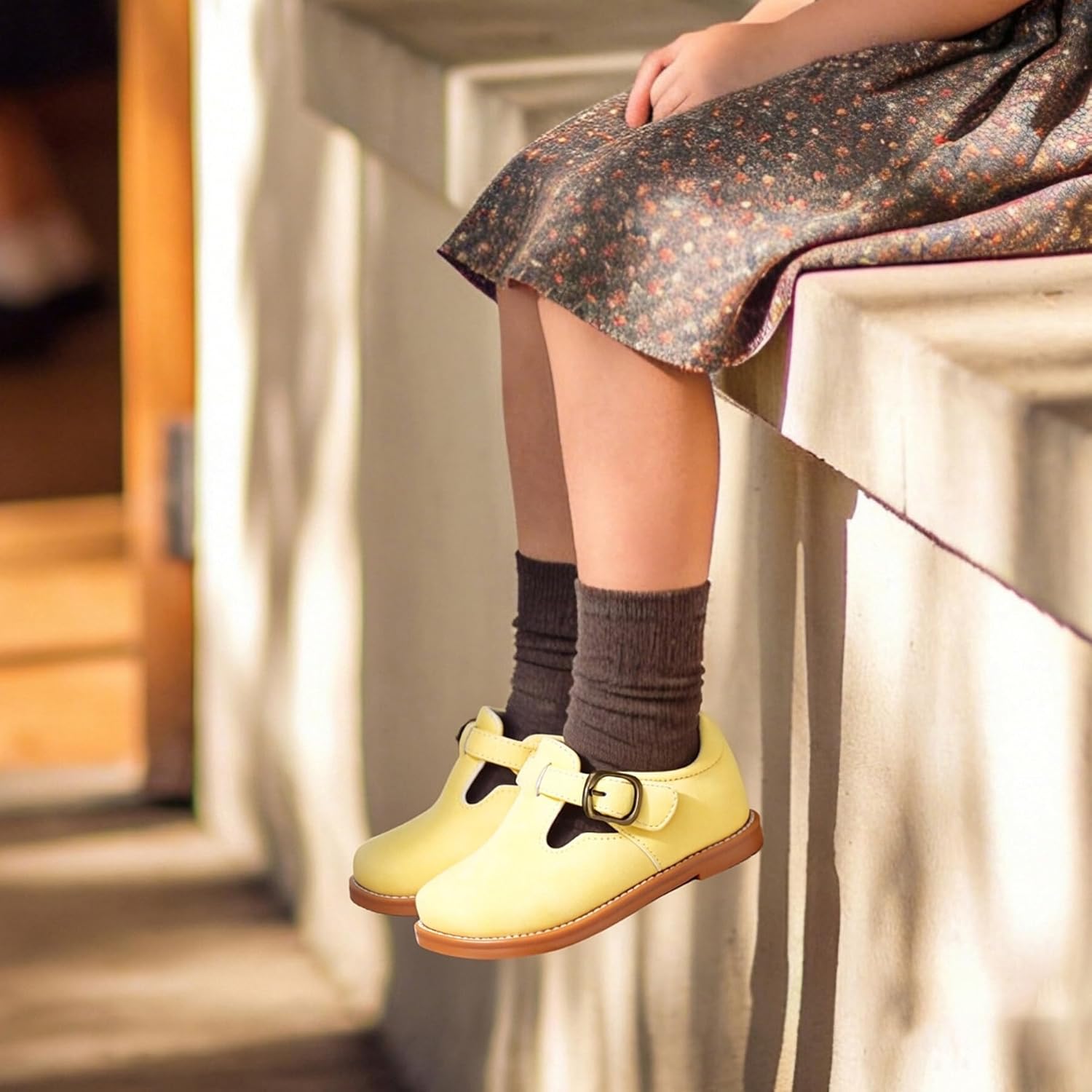Girls Mary Jane Shoes Toddler Little Kid Vintage School Party Dress Oxford Flats