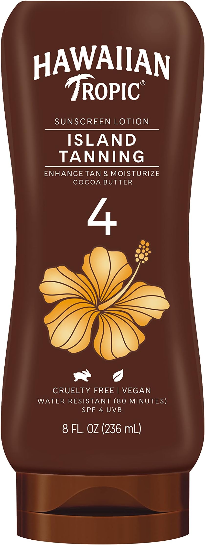 Sun Tanning Sunscreen Lotion - Spf 4, 8-Fluid Ounce