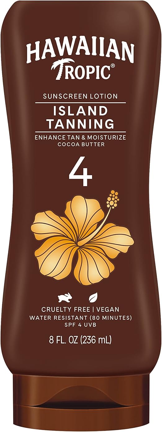 Hawaiian Tropic Tanning Lotion SPF4 235 ml Amazon.co.uk Beauty