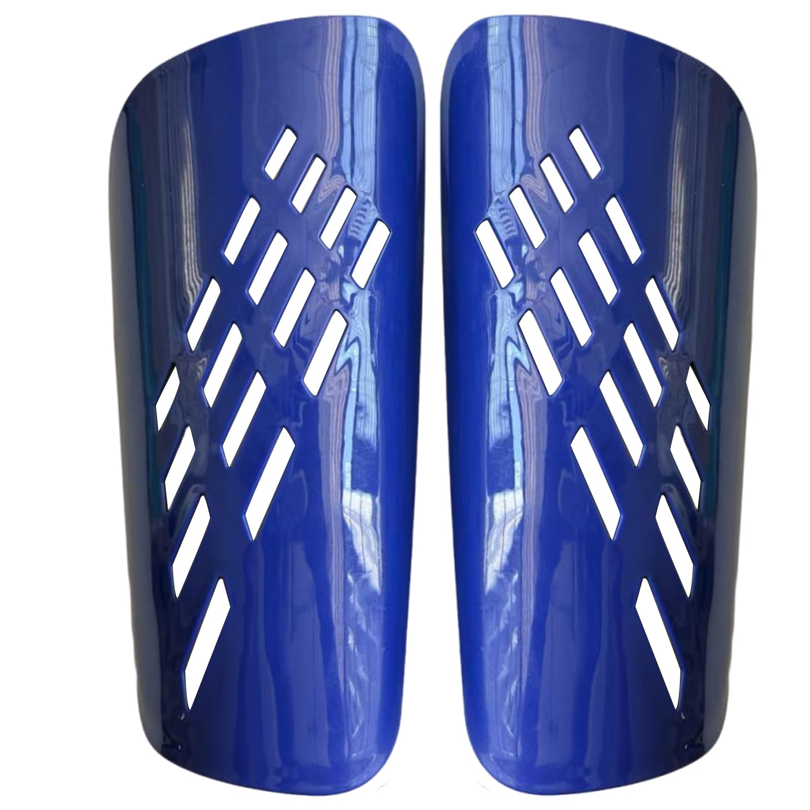 Football Shin Pads,Breathable Lightweight Soccer Shin Guards with Robust PP Shell & Thickened EVA Lining for Kids &Teens& Adults, Protective Gears with Sleeves for Boys Girls Athletes (Dark Blue)