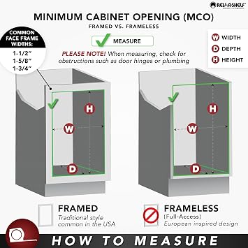 REV-A-SHELF Steel Wire Pullout Hamper for Vanity/Closet Applications