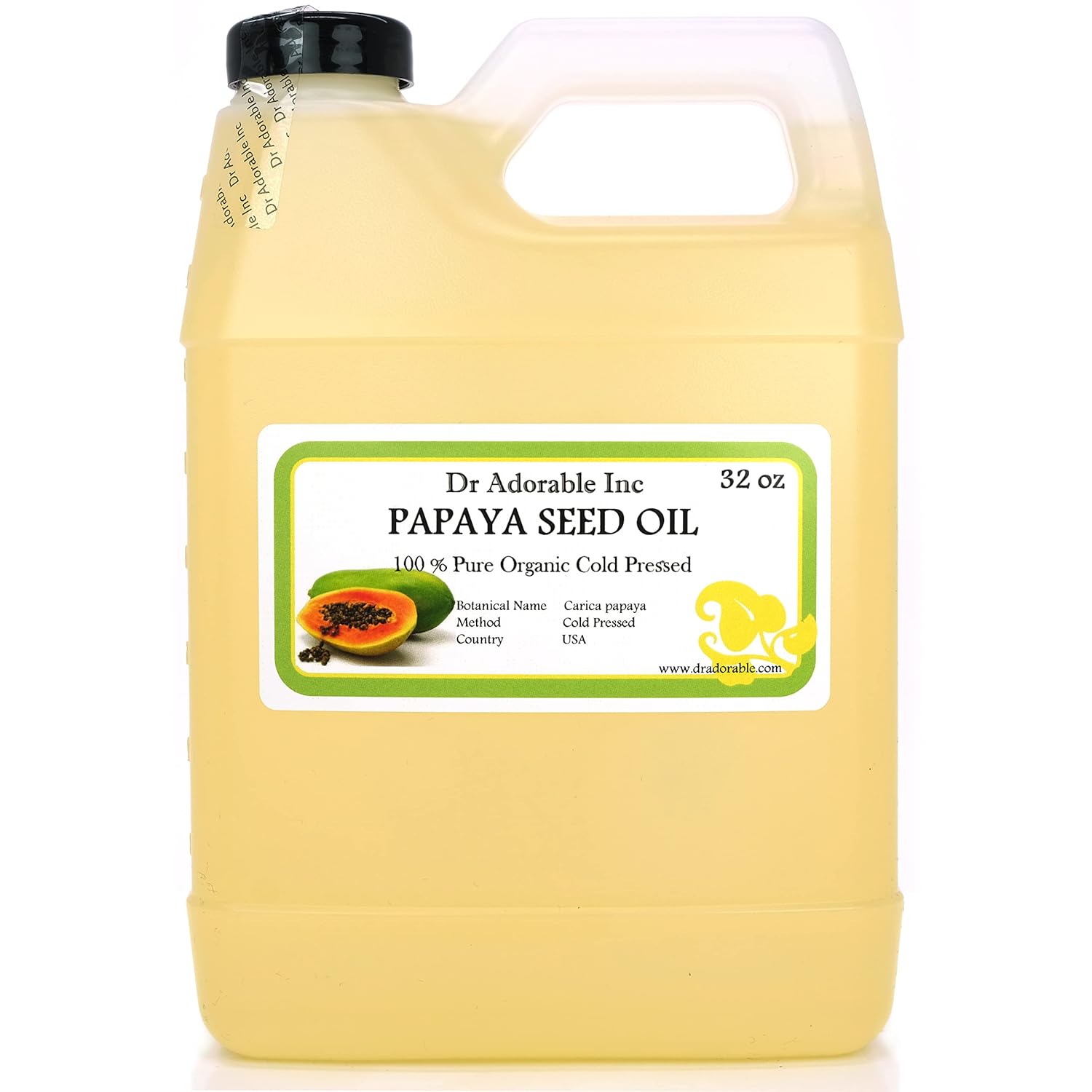 Dr Adorable 32 oz Papaya Seed Oil 100 Pure Natural Premium Organic Cold