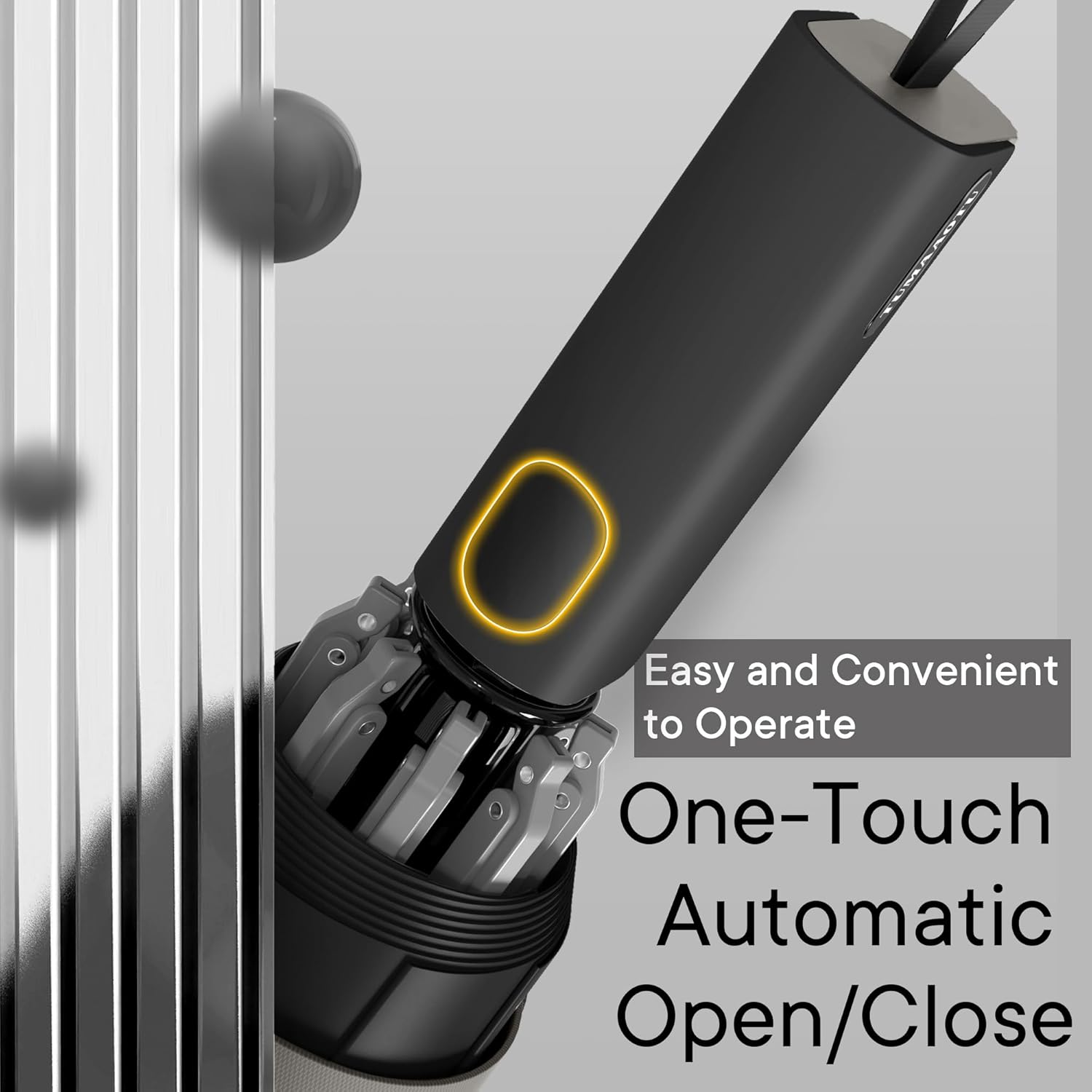 QWB TUMAAOTU Lightweight Compact Inverted Umbrella Windproof Auto Open Close – 5-Second Quick Fold Design for Women & Men, 8 Ribs Strong Travel Umbrellas for Rain & Sun, Fits Backpack & Car - Image 6