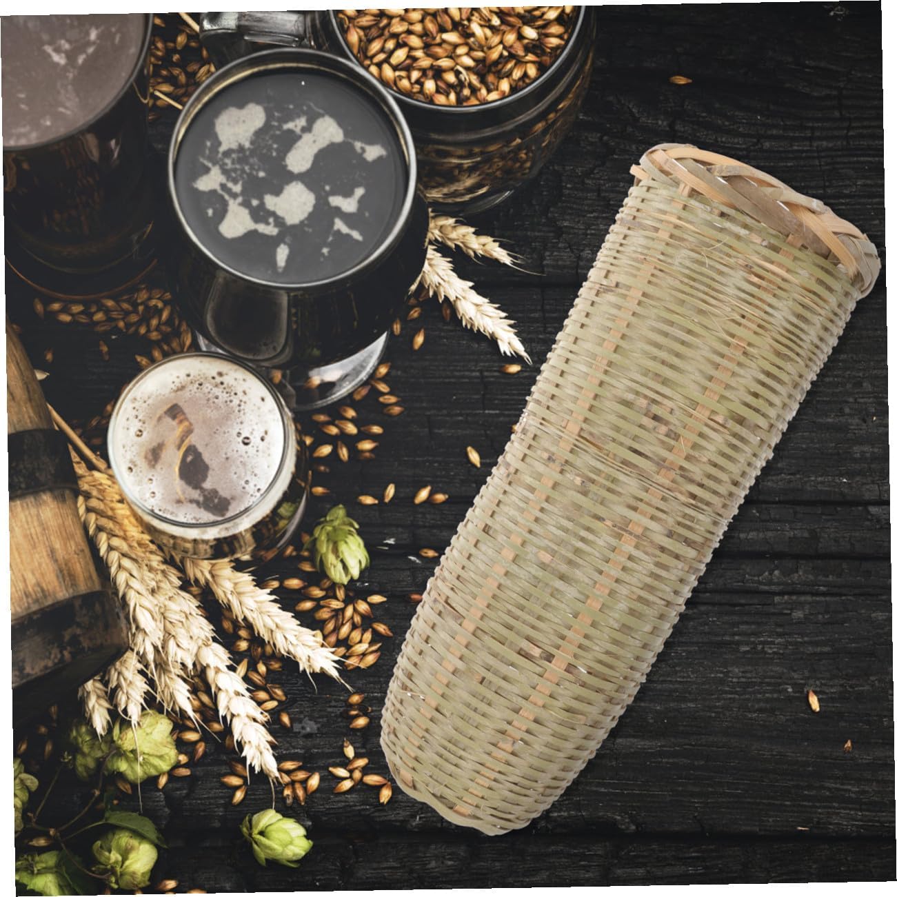 Bamboo Wine Filtering Basket Handmade Compact Lightweight Design for Home Brewing Outdoor Use Sustainable Bamboo Material Essential Tool for Crafting Spirits Cocktails