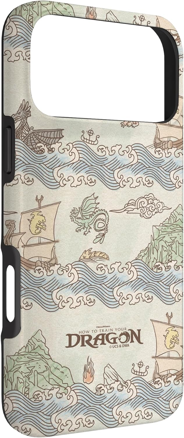 DreamWorks Dragons Viking Ships Sailing All-Over Print Case for iPhone 17 Pro Max