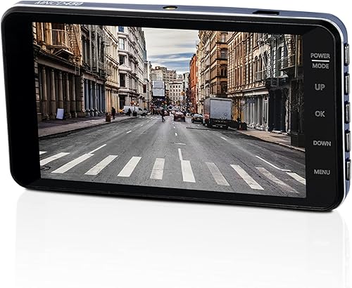 Miniatura 3 de Minolta Dash Cam - Cámara de coche Full HD de 1080p con monitor LCD de 4.0 pulgadas, lente gran angular de 120, sensor G, grabación de emergencia,