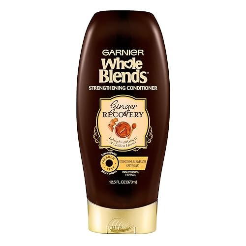 Garnier Hair Care Whole Blends - Acondicionador fortalecedor de recuperación de jengibre, 12.5 onzas líquidas