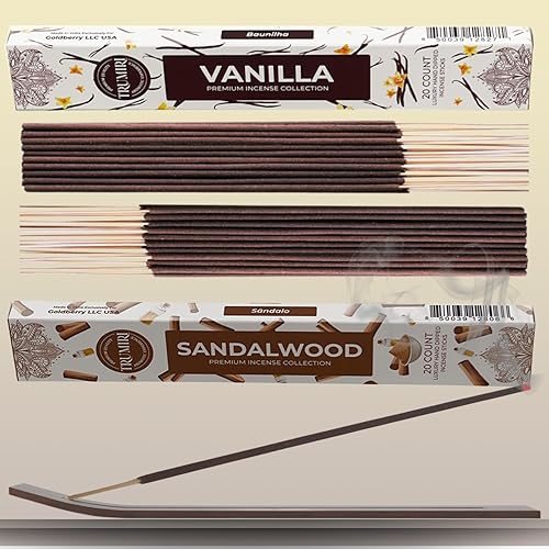 Vista 24 de Trumiri Incense Sticks - Combo Pack of 40 Insence-Sticks - 20 Rose + 20 Lavender - Insenses - Insents - Incents - Inscense - Incence - Incienso