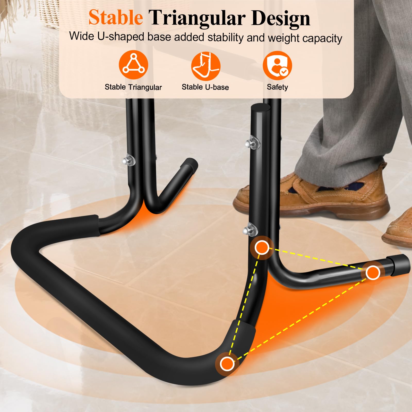 DePango Aide au Support pour Personnes âgées, en Alliage d'aluminium et Supports pour se Lever de Chaise, canapé, Barre d'appui Robuste pour Personnes âgées, handicapées et Adultes, Hauteur réglable