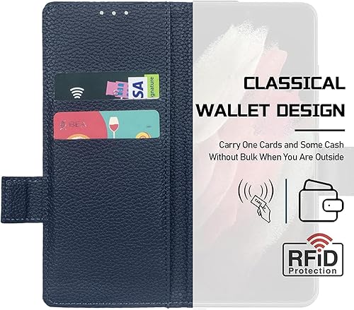 Miniatura 3 de Funda para Samsung Galaxy Z Fold 5 con cubierta deslizante para cámara y soporte para S Pen y funda de cuero tipo billetera con tapa, protección de