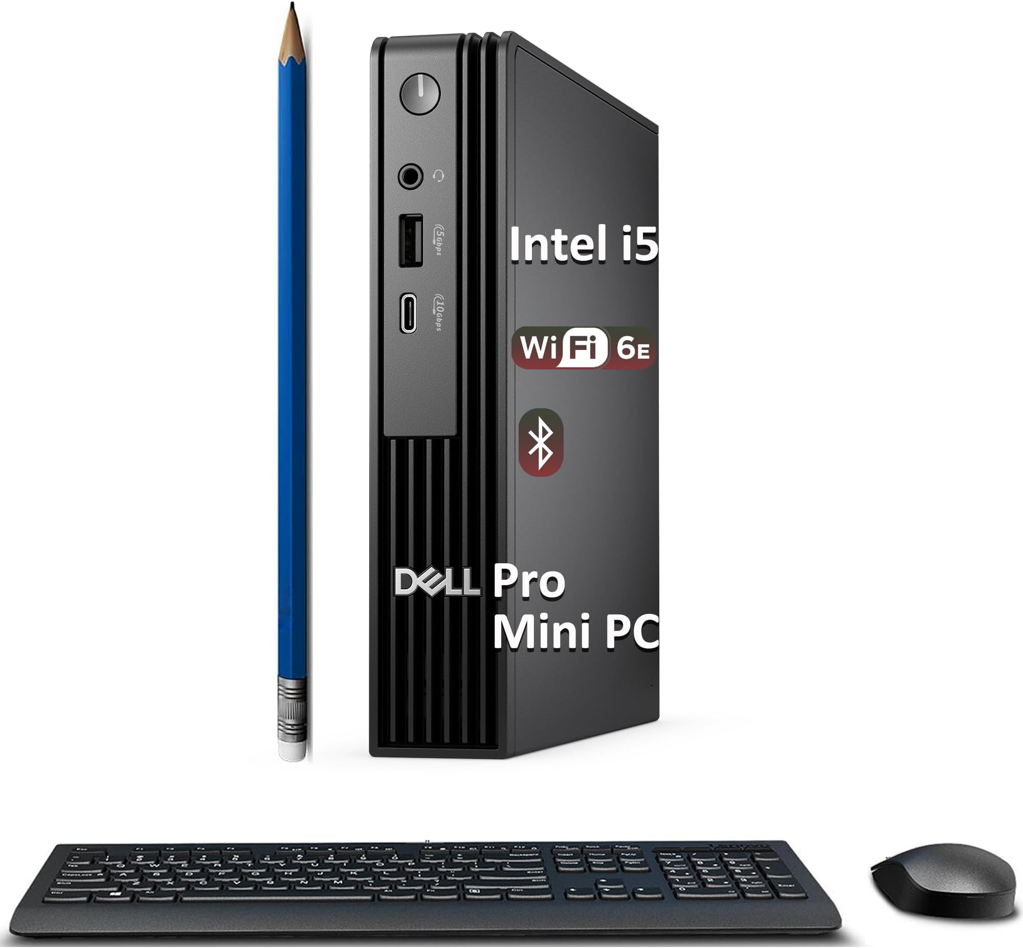 Dell Pro Micro QCM1250 (Next Gen OptiPlex 7020 7000 MFF), Intel i5-14500T (> Ultra 5 135U), Mini Business Desktop, IST Computer Customized 16GB/32GB/64GB DDR5 RAM, 512GB/1TB/2TB SSD, Wi-Fi, Win 11 Pro