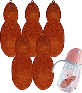 Bottle Sponge, Bottle Brushes, Kitchen Sponges Pea Shape, Heat Resistance Bottle Sponge Bean | Reuseable Bottle Cleaning Bean Sponge for Internal Cleaning of Small Mouth Bottles