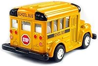 Vista 2 de KiNSMART Autobús escolar corto de metal fundido a presión de 4" con acción de retroceso