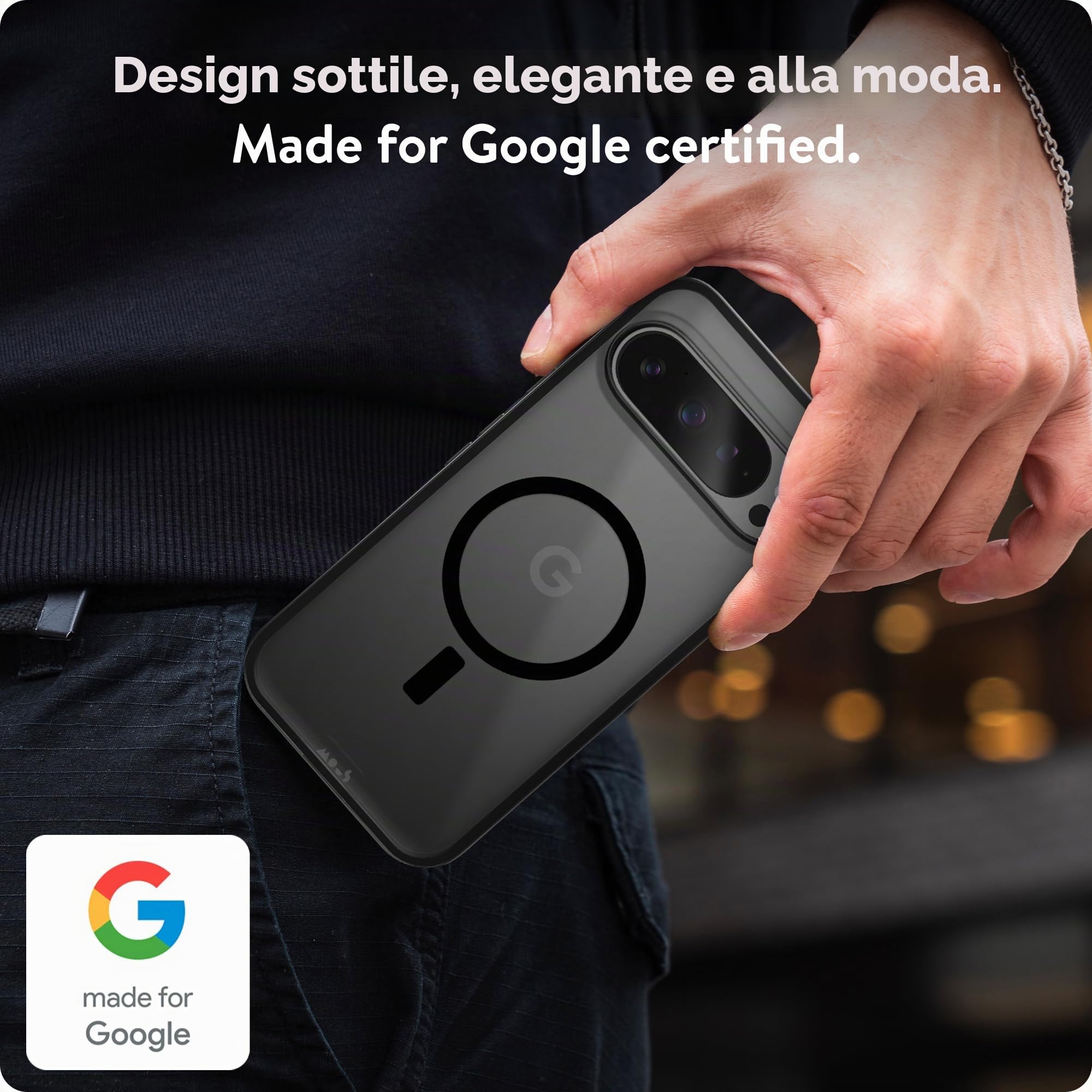 Mous Cover per Google Pixel 9 Pro XL MagSafe Compatibile Chiaro - Clarity 2.0 - Custodia Protettiva Antishock - Design Cristallino e Sottile Resistente ai Graffi
