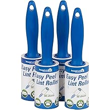 Household Essentials Cedar Fresh 90-Sheet Lint Rollers with E-Z Peel Sheets, 4-Pack