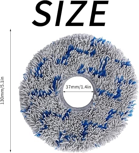 Miniatura 2 de kingsea Almohadillas lavables de repuesto compatibles con ECOVACS DEEBOT OZMO X1 OmniX1 Turbo, 6 paños de limpieza para fregona