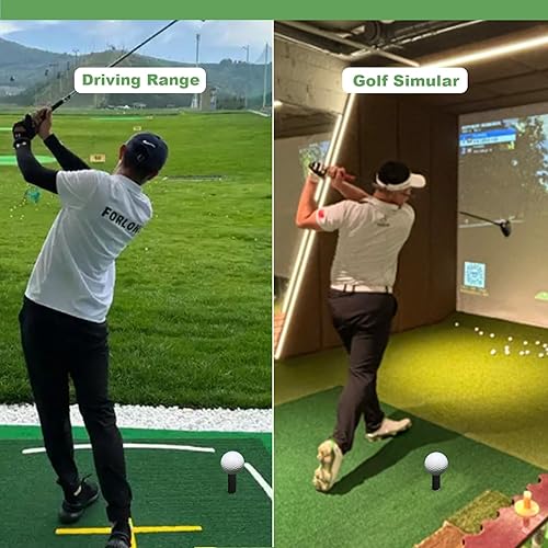 Miniatura 5 de Tees de Golf de Goma para Tapetes y Simuladores de Golf Interiores - Paquete de 8 Tamaños Mixtos para Campo de Práctica y Tapetes de Golf Interiores