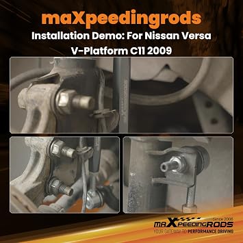 maXpeedingrods Universal Adjustable Front Sway Bar End Links 180mm-230mm | M10 stud w/12 mm spacer washer