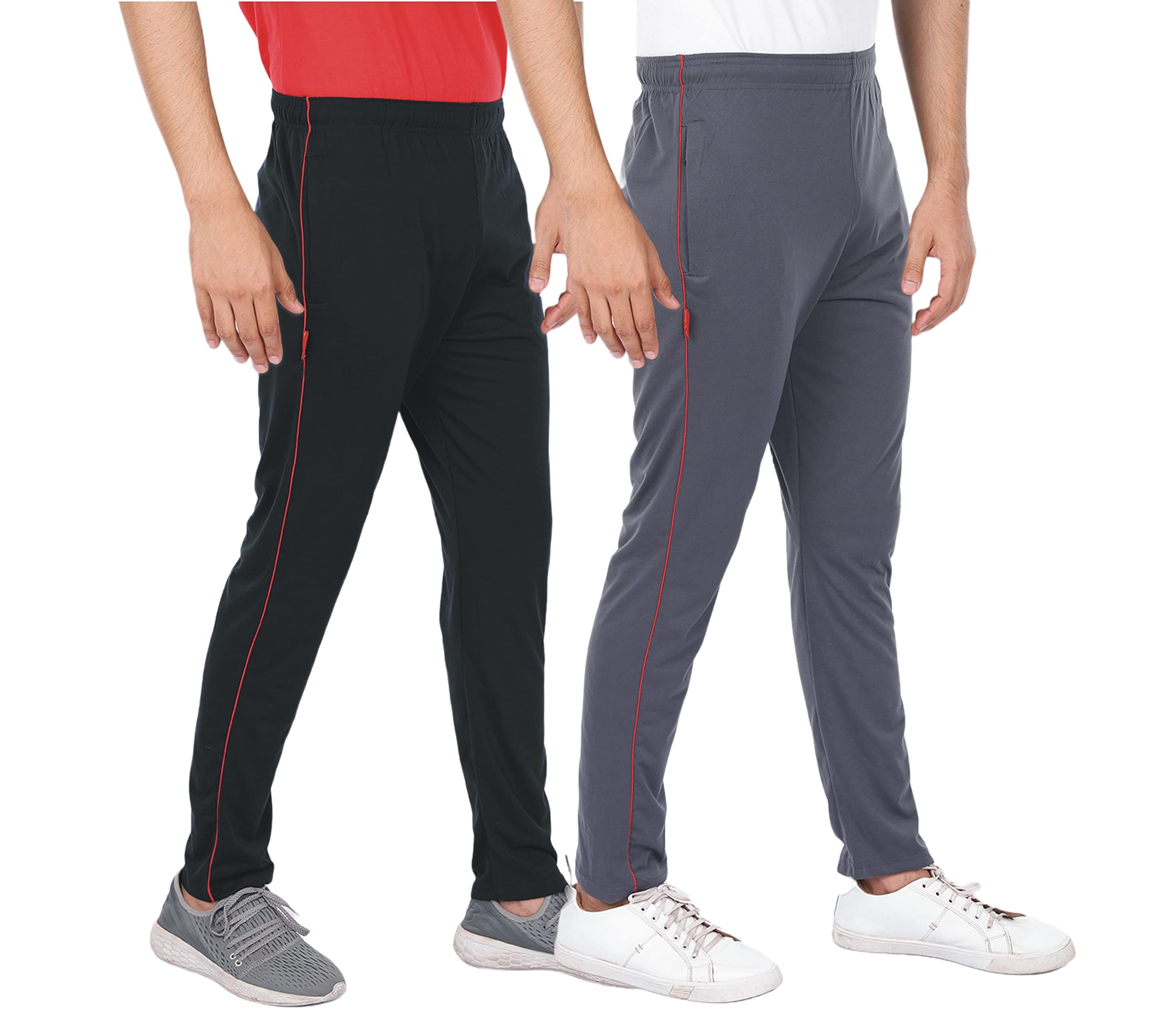 alfa Active Men's Track Pant Pack of 2 Combo | Slim Fit Track Pants with 2 Pockets-picture-34