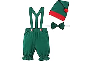 Unisex Newborn Baby Christmas Outfit Elf Costume for Boys Girls