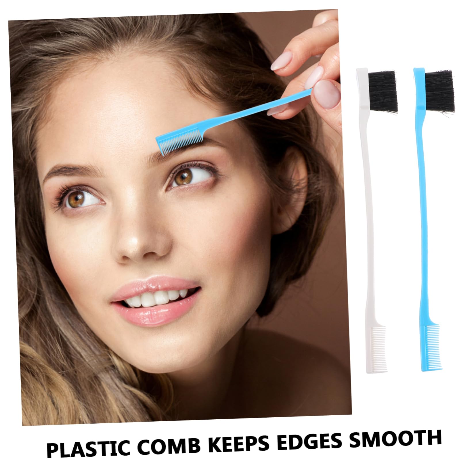 Beatifufu 8-piece Beauty Brush Set Makeup Eyebrow Comb Eyelash Brush Natural Bristles Organized Makeup Grooming Tool