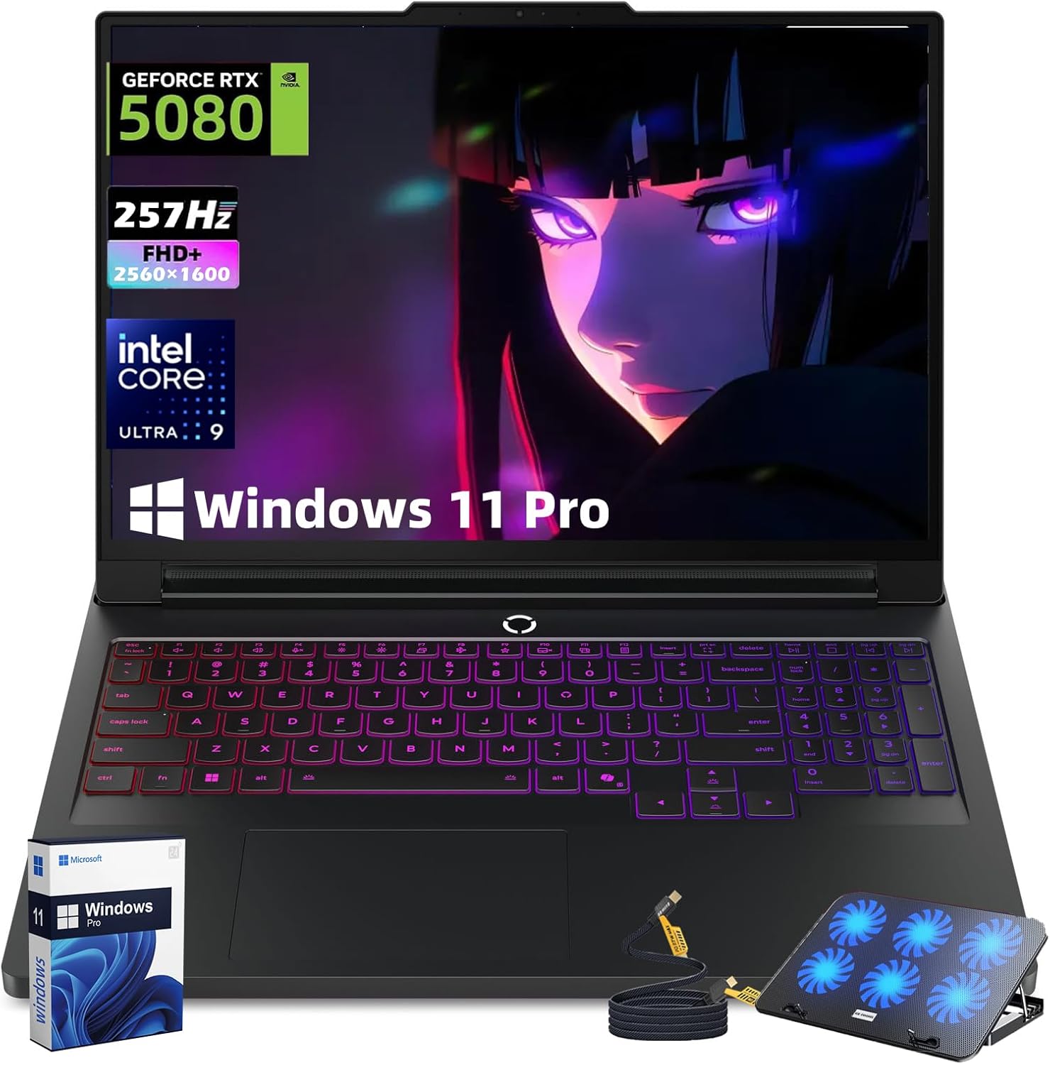 Lenovo (2025) Legion Pro 7i Gen 10 Gaming Laptop, Ultra 9 24-Core (Up to 2.7 GHz) 275HX Processor, GeForce RTX 5080 16GB GDDR7, 16'' 2560x1600 240 Hz OLED Display, Windows 11 Pro, 64GB DDR5, 8TB SSD