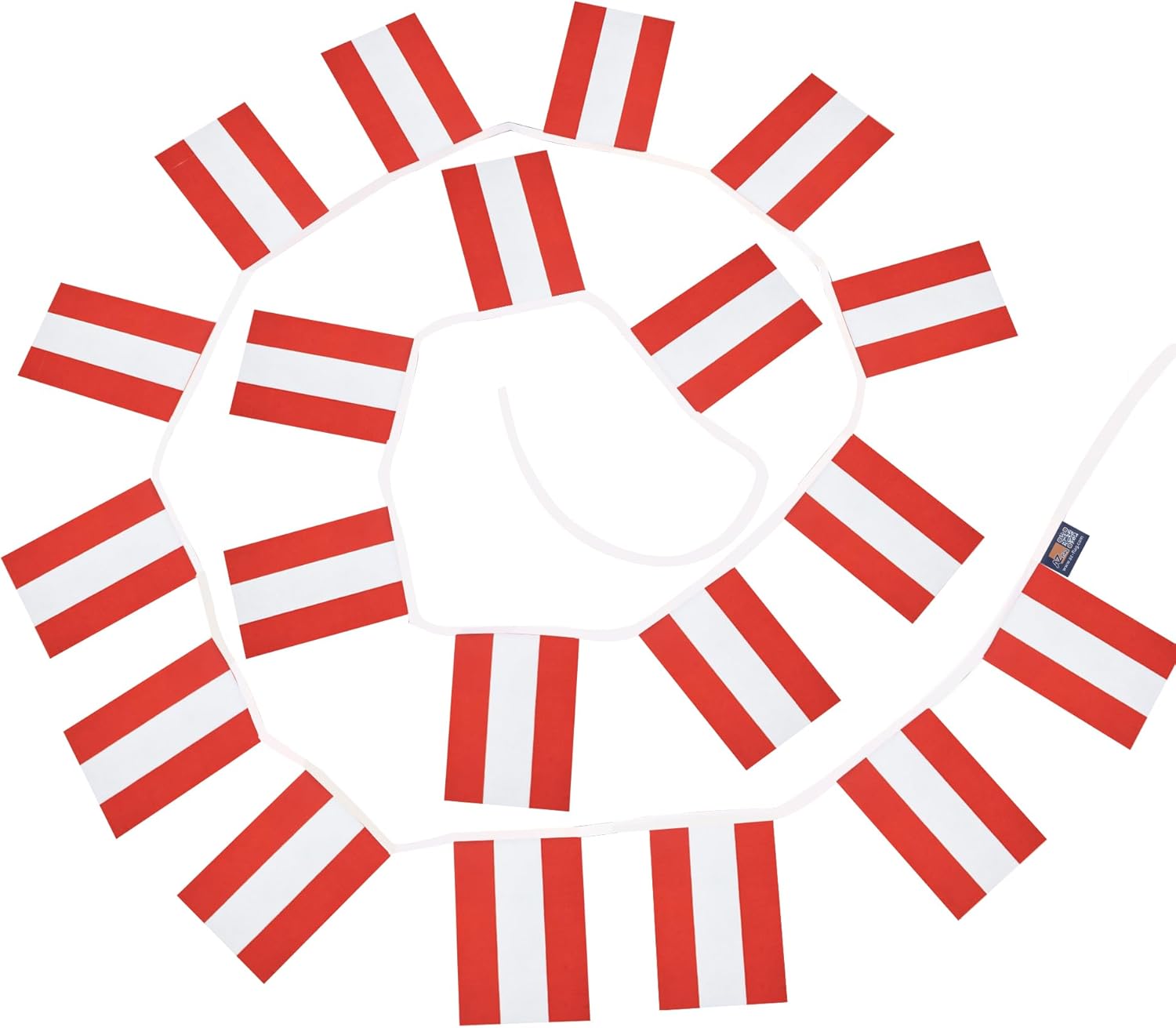 AZ FLAG Austria 12 meters BUNTING Flag 20 flags 18'' x 12'' - Austrian STRING flags 30 x 45 cm