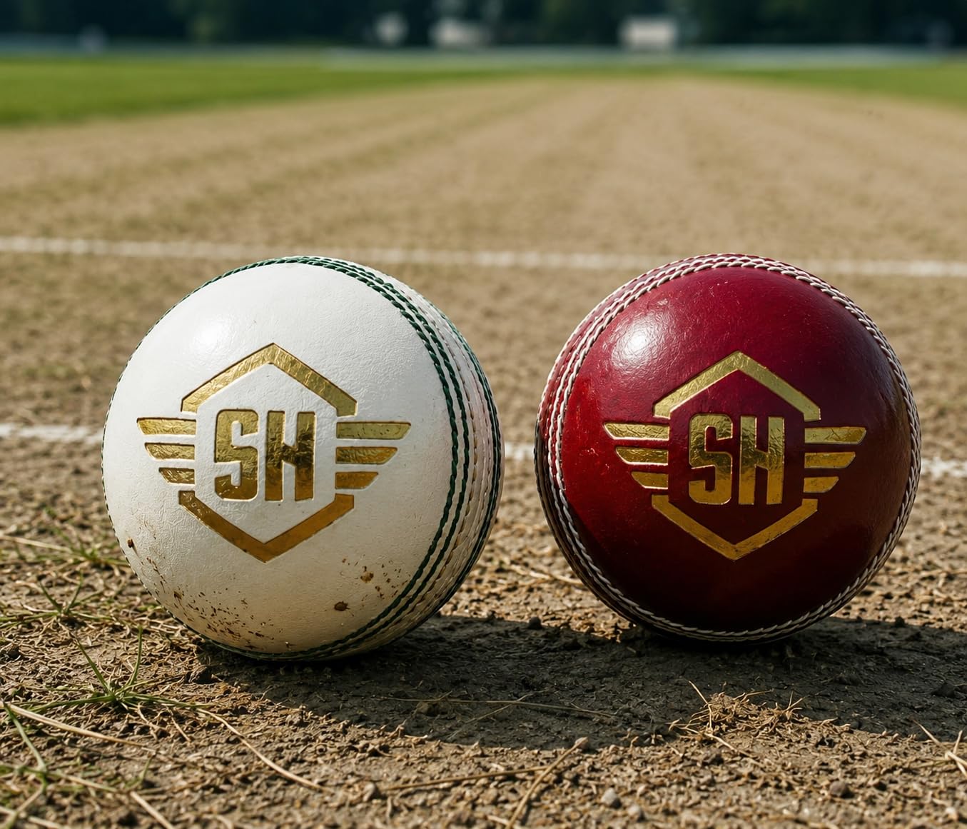 SNEHA HANDICRAFT SH Club Special Red & White Cricket Leather Ball T20 Match Use 2-Piece Ball (Set of 2)-picture-28