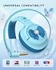 Auriculares para niños iClever C371 con cable para escuela, niños y niñas, viajes, regalo | Tecnología SafeSound 3.0, sonido estéreo, conector de 3.5 mm, plegables, diadema resistente, auriculares alámbricos seguros para niños, azul empolvado 7