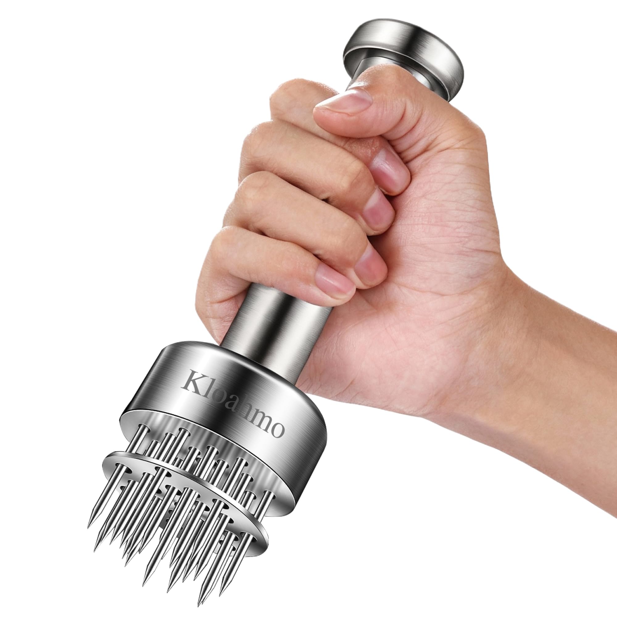 Stainless Steel Meat Tenderizer Tool, 21 Sharp Needles, Meat Piercing, Tenderizing Steak, Beef, Chicken, Pork, Barbecue, Marinating, Small Meat Grinder