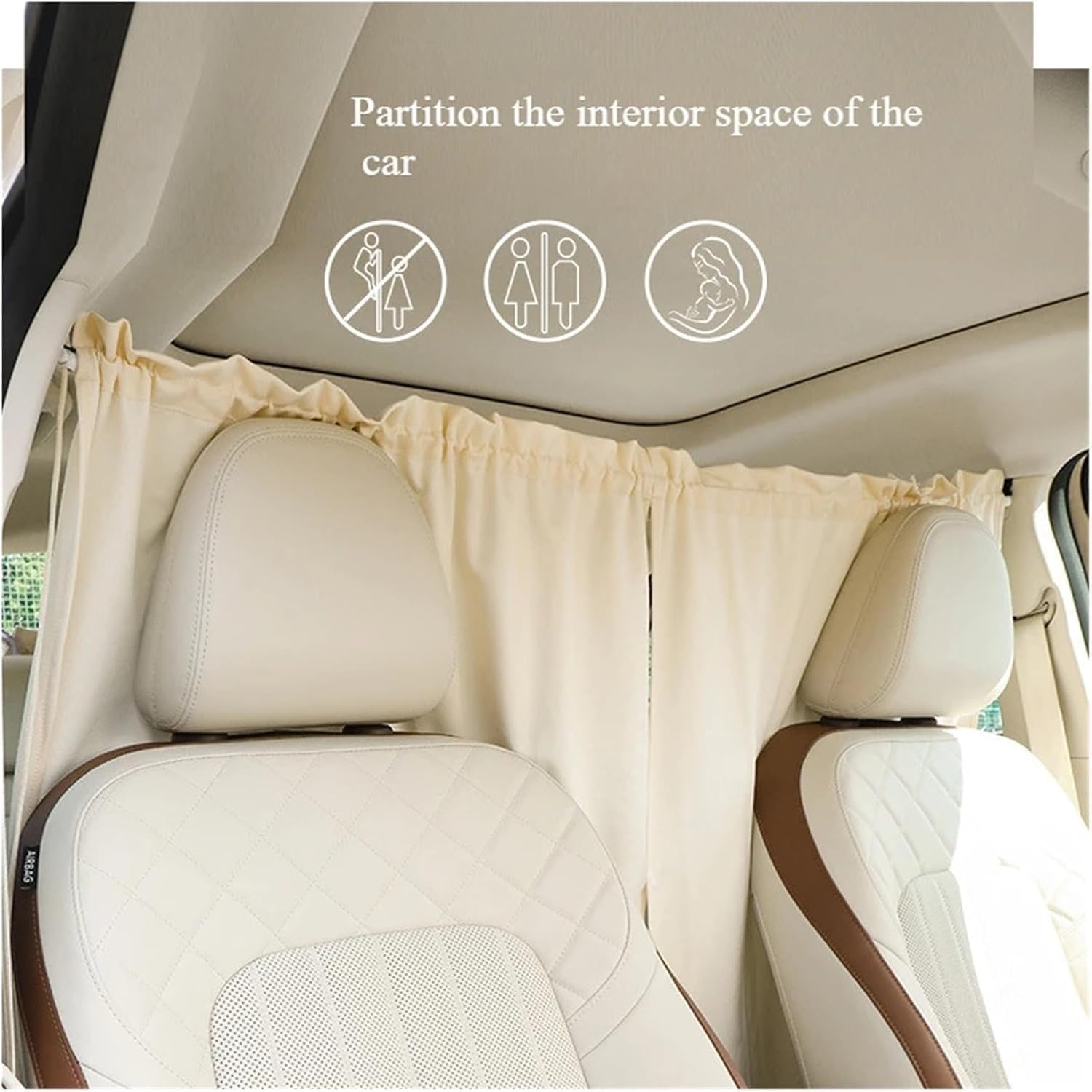Car Privacy Curtains for Honda CRV 2023, 2024, 2025-2026, Divider Shades Opaque Sunshade Protection Interior Privacy Partition Screen(140×80 cm)