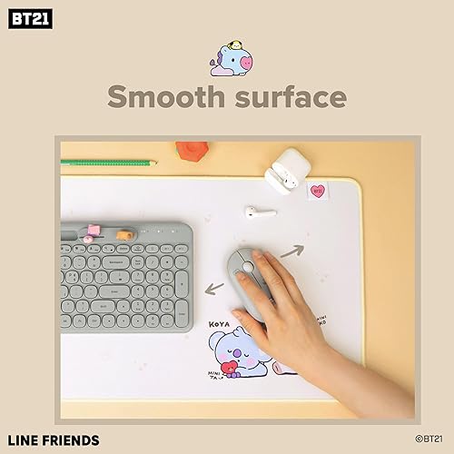 Miniatura 8 de Hamee BT21 MY LITTLE BUDDY SERIES Alfombrilla de escritorio Alfombrilla de mouse para computadora portátil Accesorios de oficina grandes Bonita