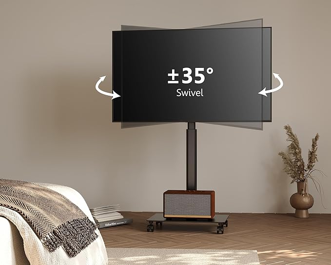 Soporte para TV rodante FITUEYES para pantallas de 19 a 43 pulgadas miniatura 6