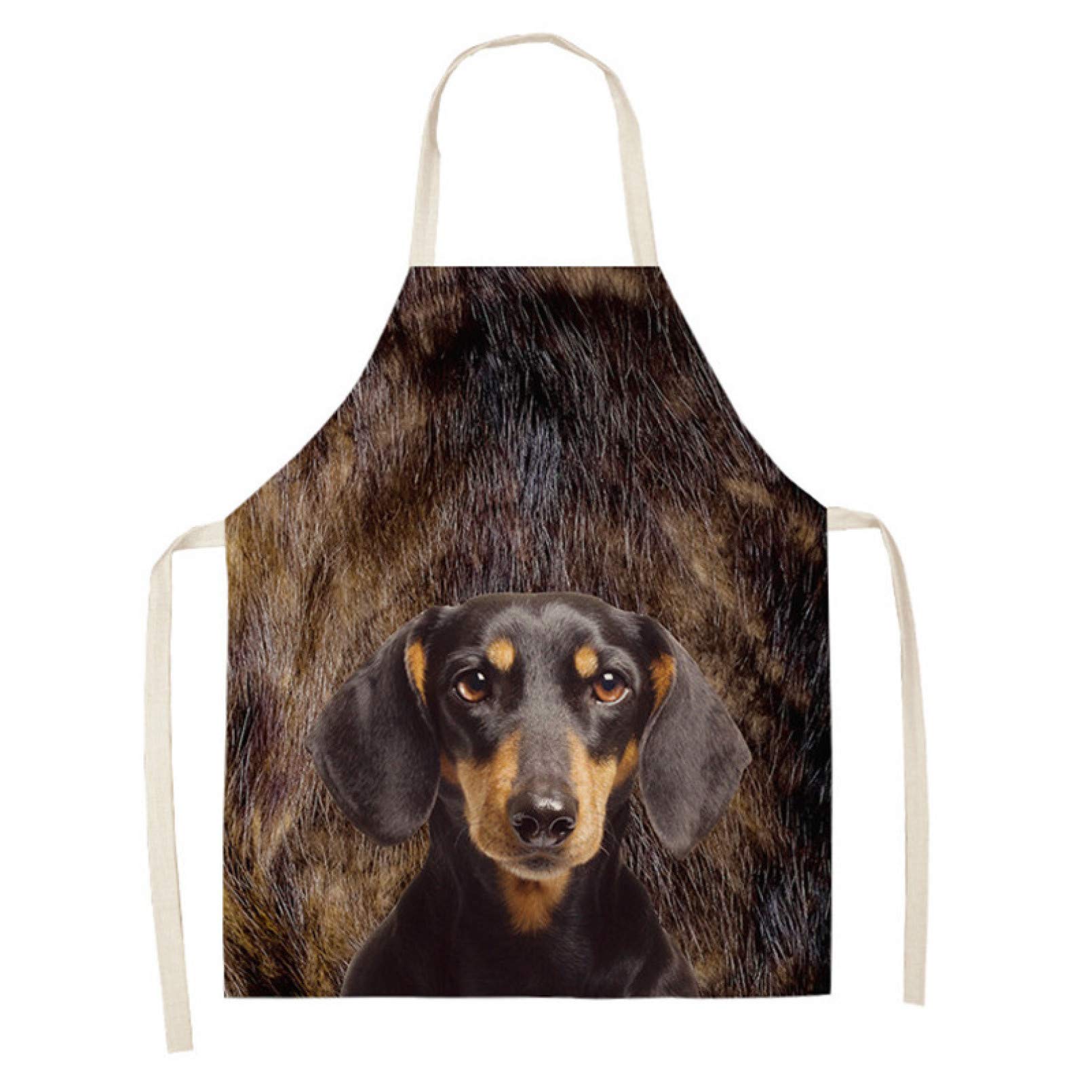 Grembiule Da Cucina Per Bambini Grembiule Da Cucina Genitore-Bambino - 2 Pezzi In Lino Carino Grembiule Gatti