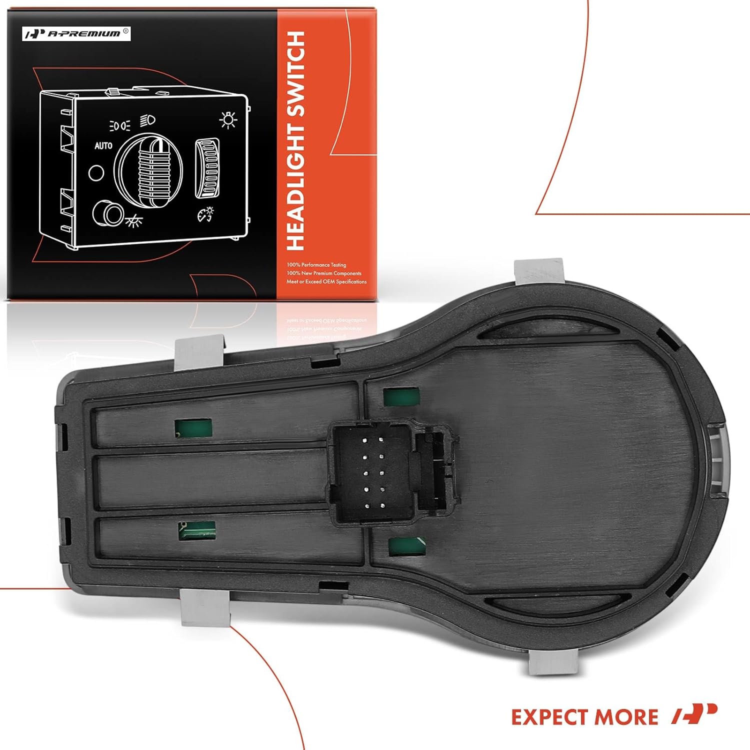 A-Premium Headlight Switch Instrument Panel Headlamp Dimmer Switch Compatible with Jeep KL Series Cherokee 2014 2015 2016 2017 2018