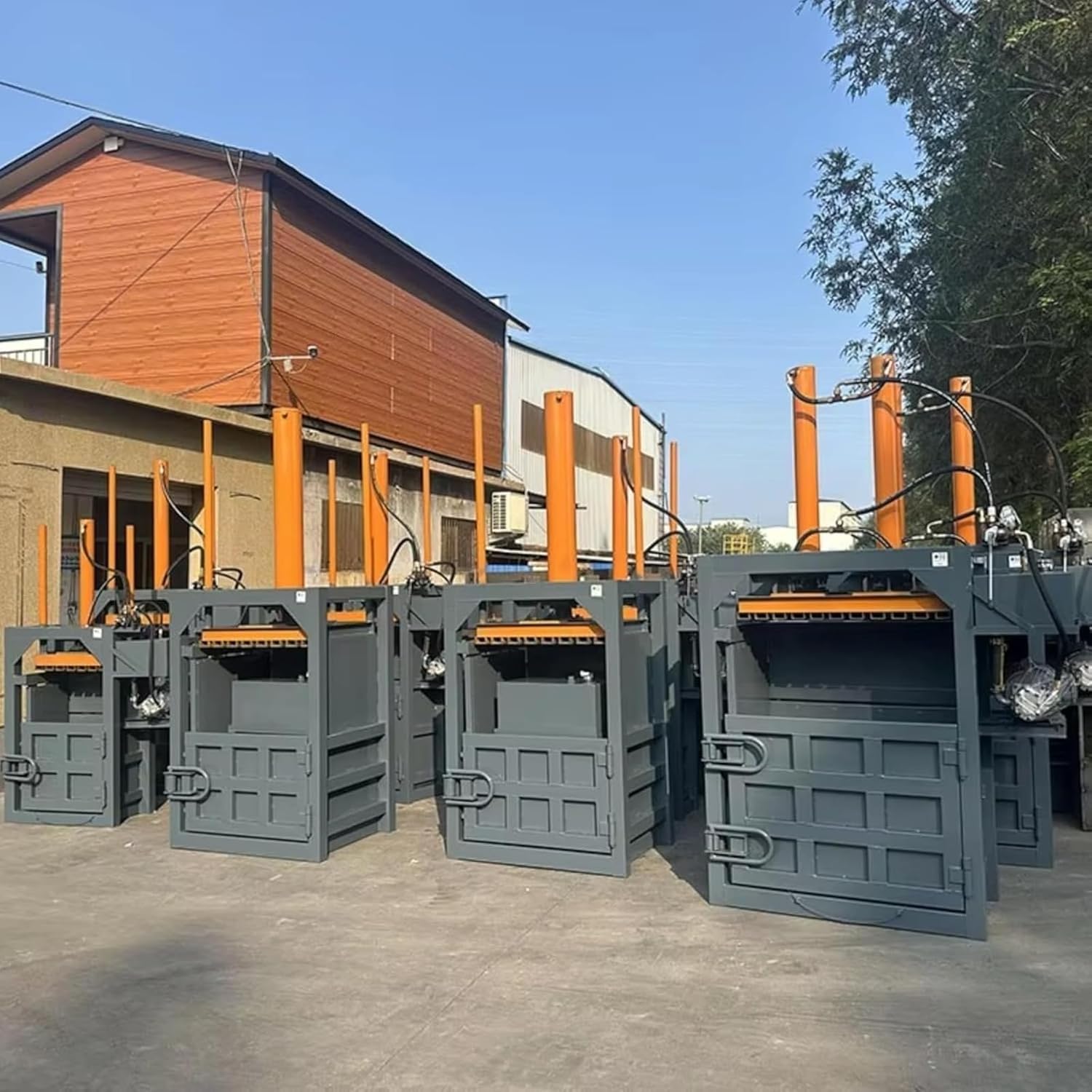 Versatile Horizontal Baler Machine Professional Hydraulic Scrap Metal Baler Auto-Strapping Function & Industrial-Grade Construction for Scrap Yards & Metal Workshops