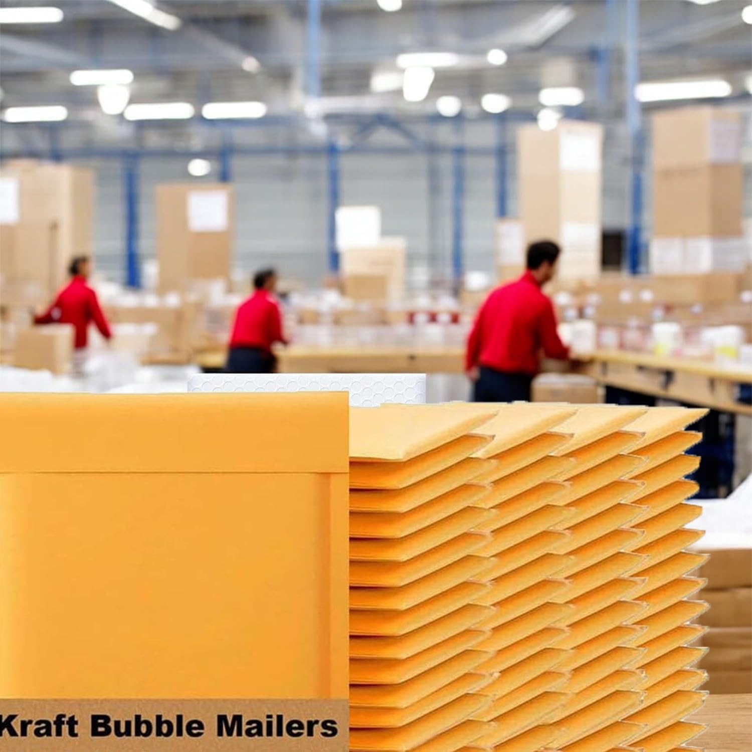 iMBAPrice 500#000 4x8 Kraft Bubble MAILERS Padded ENVELOPES (4 x 8) - Total 500 Envelopes