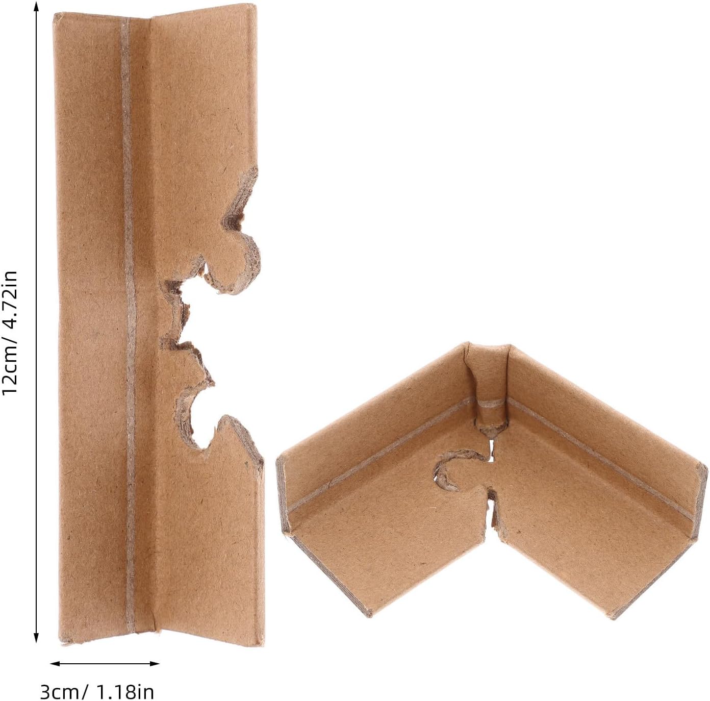 Alipis 50pcs Packaging Corner Protectors - Cardboard Edge Protectors for Shipping 4mm Thick - Carton Packing Corner Guards for Transport Storage Box Edge Protection