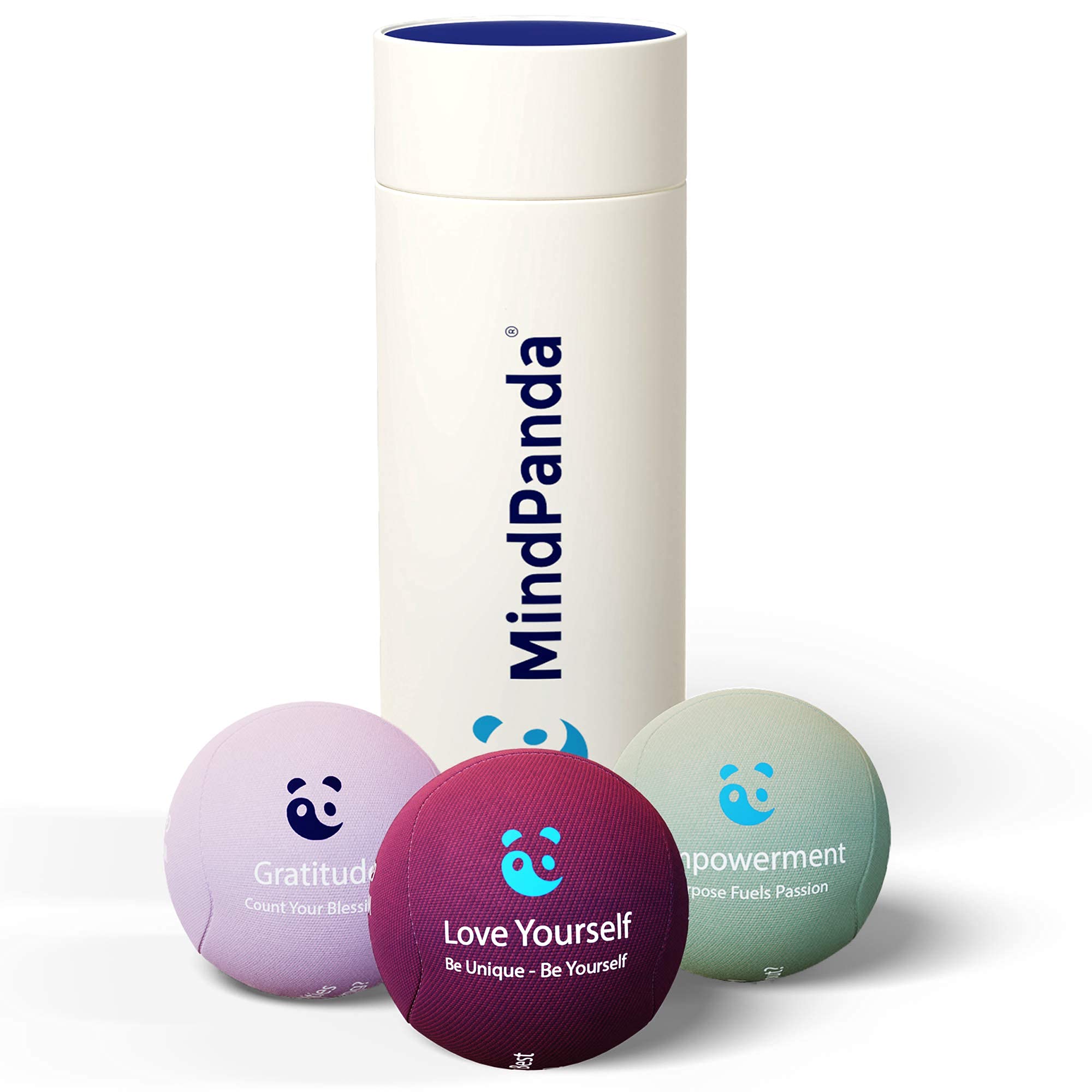 MindPanda Therapy Stress Balls For Adults - The Perfect Squeeze Balls For Hand Therapy relief, Gently Scented for Teens & Adults Anxiety , Soft, Medium & Hard, A Thoughtful Gift For Motivation & Joy.