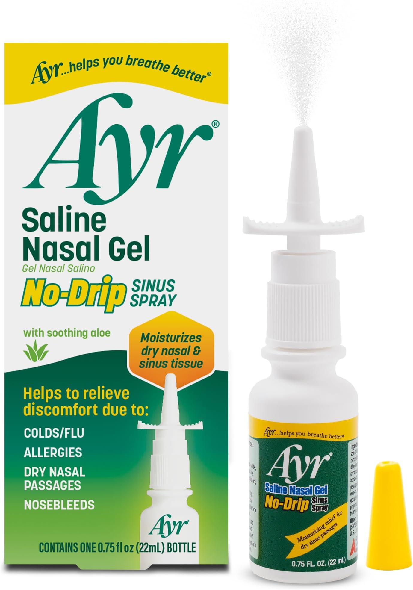 Saline Nasal Spray Bottle (0.75oz)