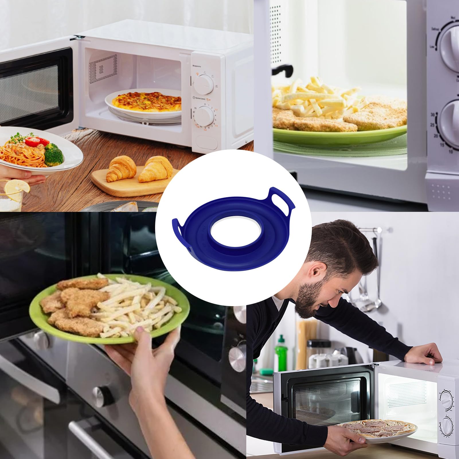 Vaporiera per microonde con coperchio – Vassoio riscaldante resistente al calore per residenze