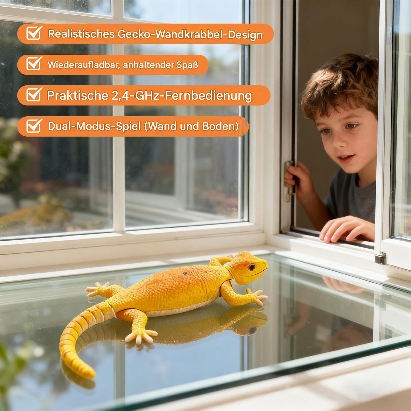 Generisch Wandkletter-Gecko-Spielzeug – Wandkriecher-Gecko | Ferngesteuerte Roboter-, kletternde Geckos, interaktives Spiel zum Spielen, Heimunterhaltung, Spaß, Neugier, Indoor-Kinderaktivität,