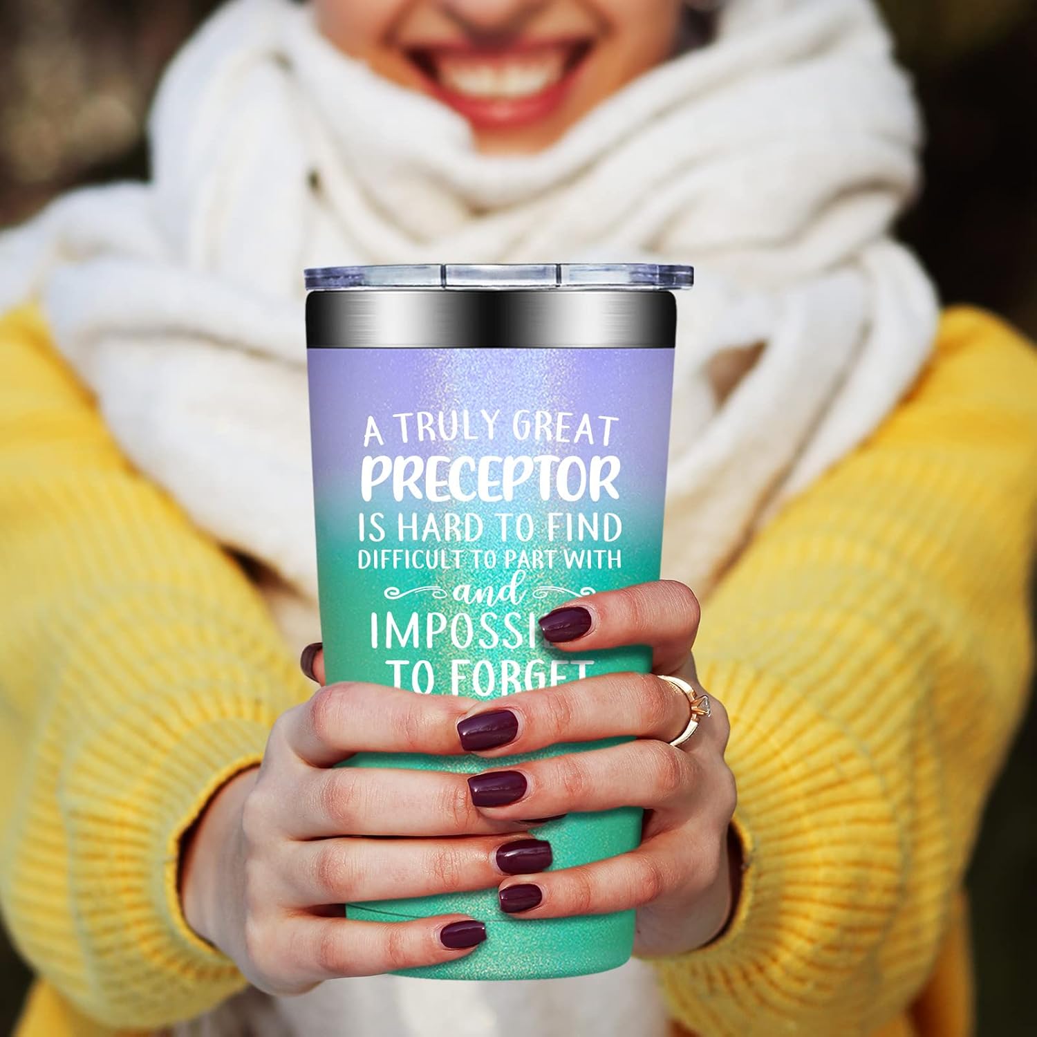 Nurse Preceptor Gifts - A Truly Great Preceptor Is Hard to Find - Preceptors Gifts Nursing - Thank You, Christmas Gift for Nurse Practitioner Women - 20oz Tumbler - Image 3