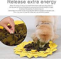 Vista 3 de Alfombrilla de olfateo para perro, rompecabezas para perros inteligentes, juguetes interactivos para perros grandes, entrenamiento de comida lenta
