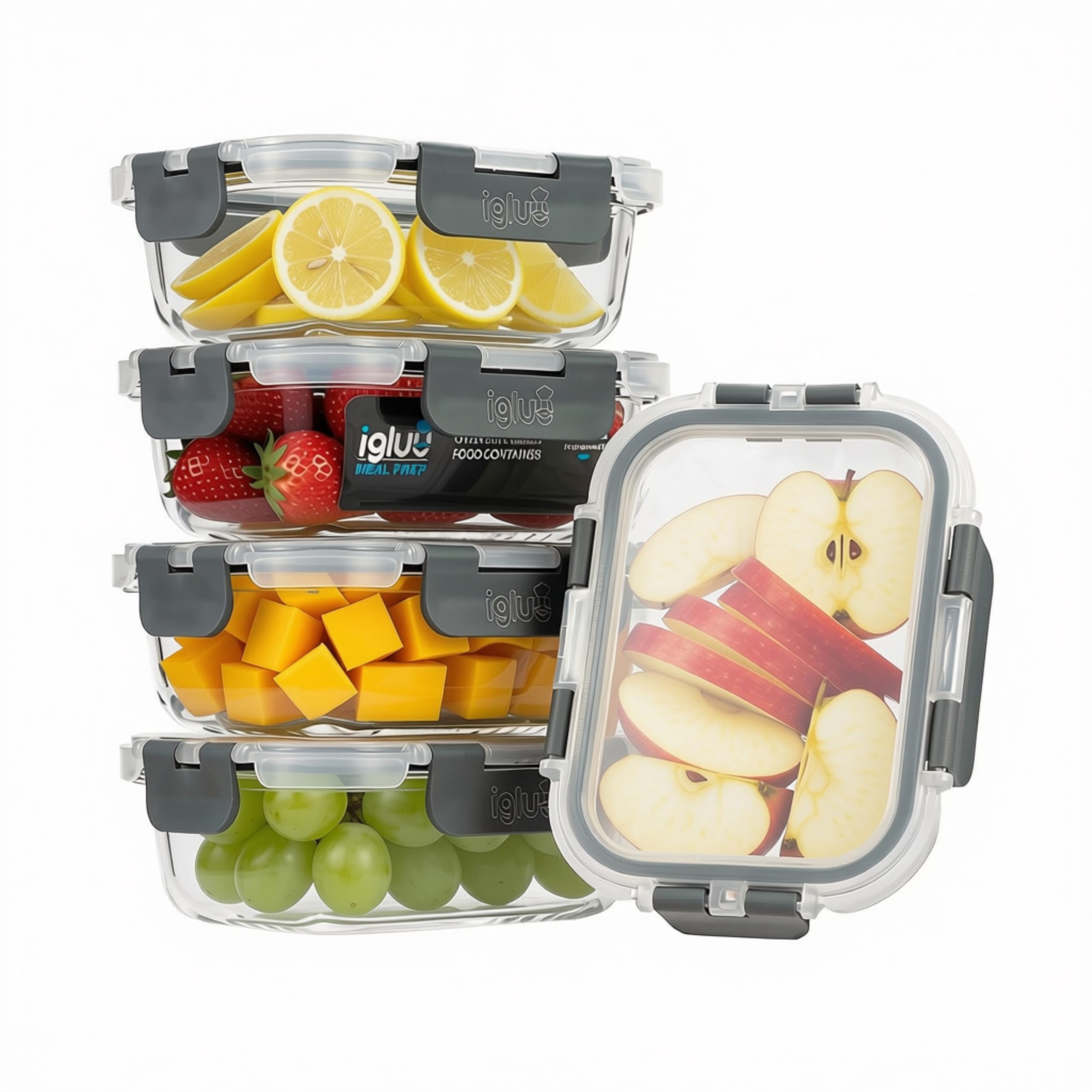 Glazen Meal Prep Bakjes