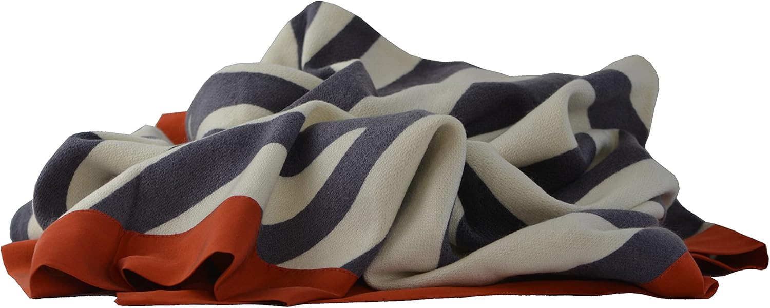Cashmere Baby Blanket 100% Pure Handmade Lightweight and Naturally Hypoallergenic (Zebra)