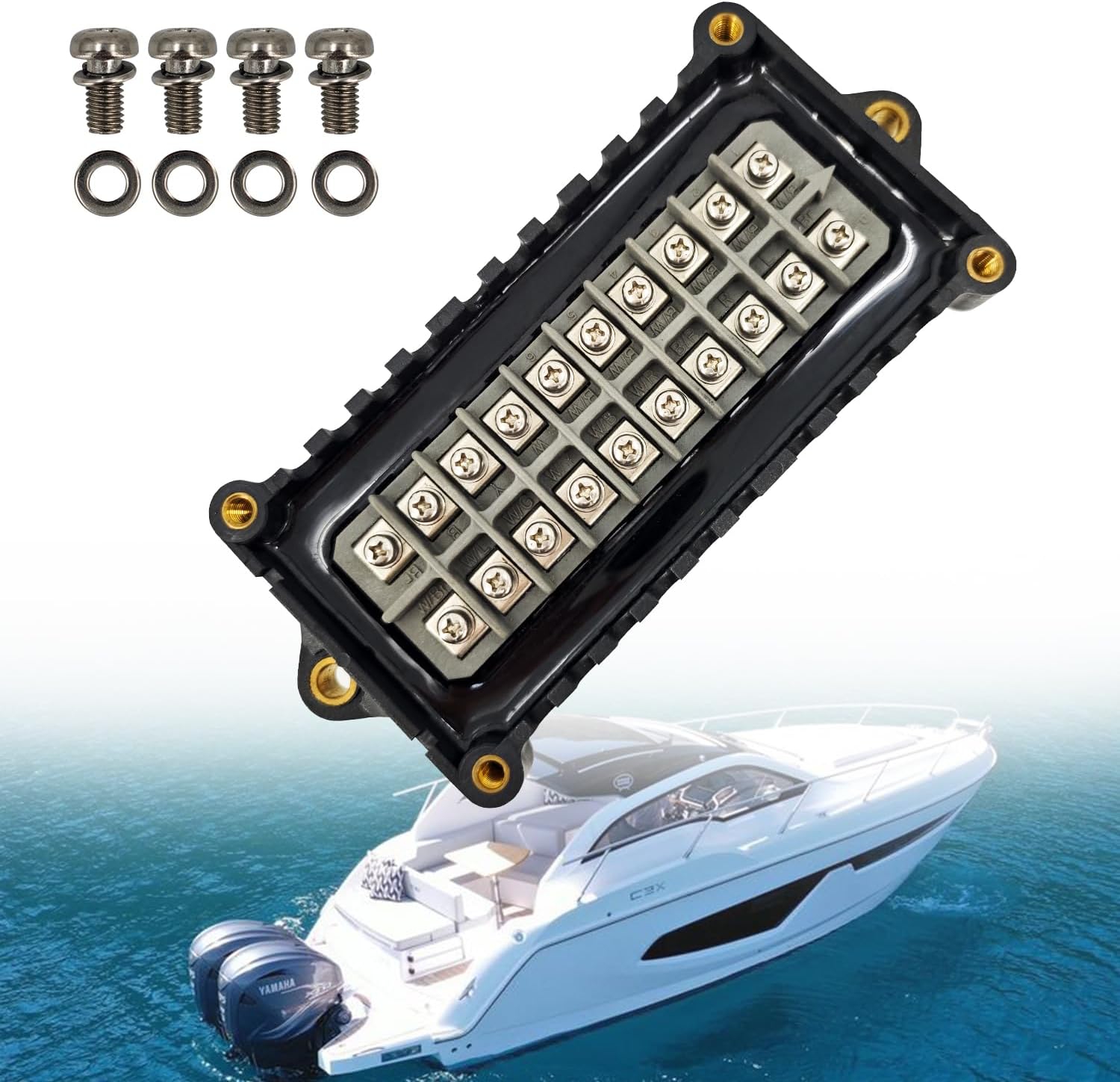 6G5-85540-12-00 Power Pack CDI Ignition Unit Compatible with Yamaha Outboard Motor 2T 150-225 HP Marine Engines 1984-1989, 6G5-85540-11 6G5-85540