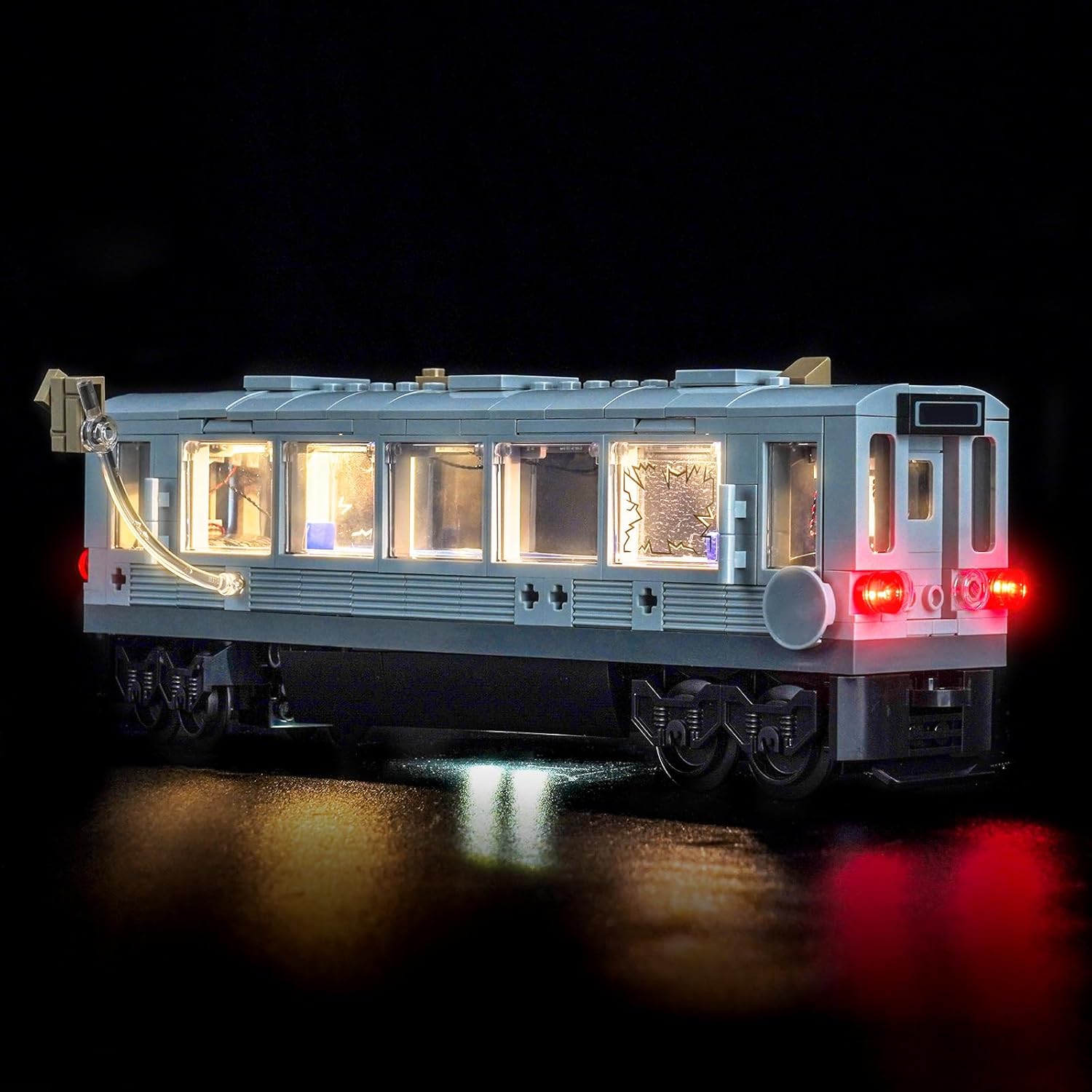 Upgraded Led Light Kit Compatible with Lego Doc Ock Subway Train Scene Building Set, Lights Decoration Compatible with Lego 76321 (Model Not Included)