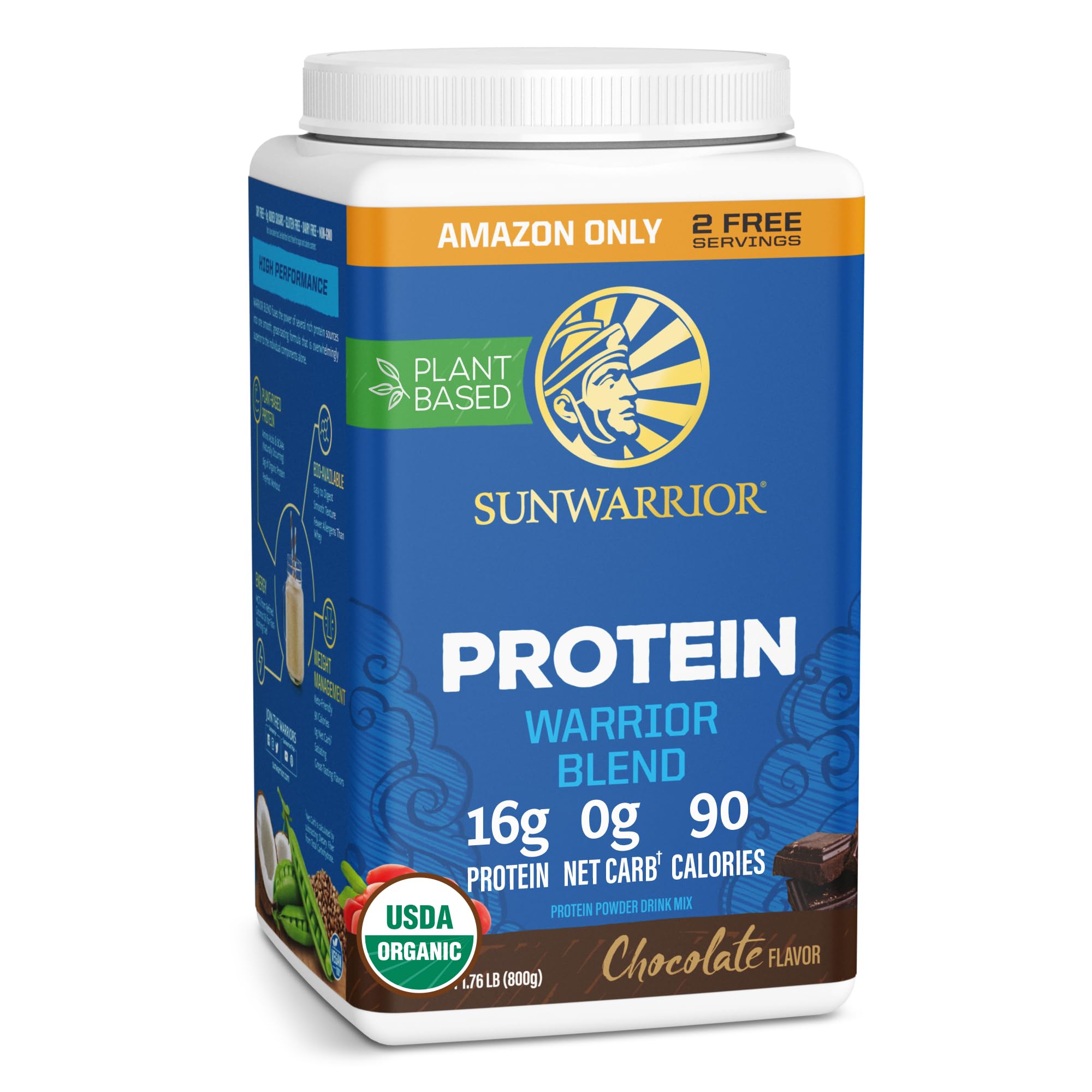 Sunwarrior Organic Plant Based Protein Powder 30 Servings, Vanilla Flavored — Amazon image 19